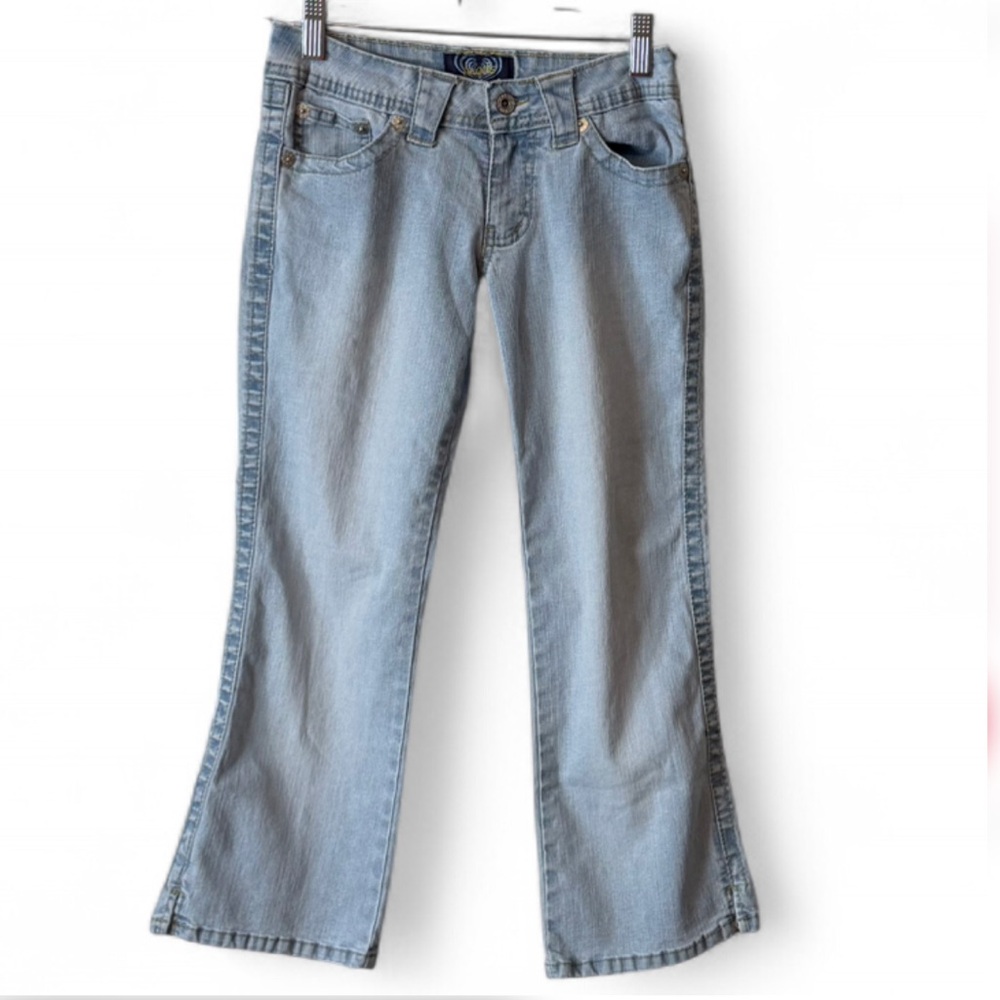 Y2K Angels Low Rise Cropped‎ Jeans